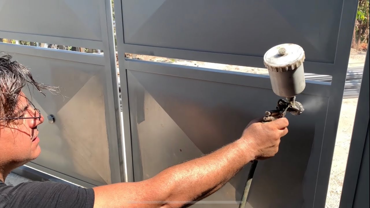 Βαφή και προστασία της κατασκευής μας με πιστόλι βήμα βήμα….skmetal.gr