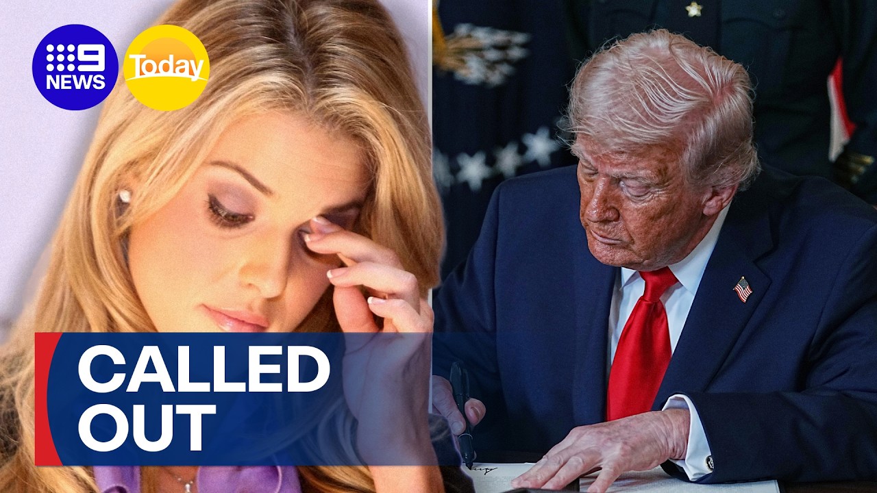 Trump slammed by former Miss California | 9 News Australia
