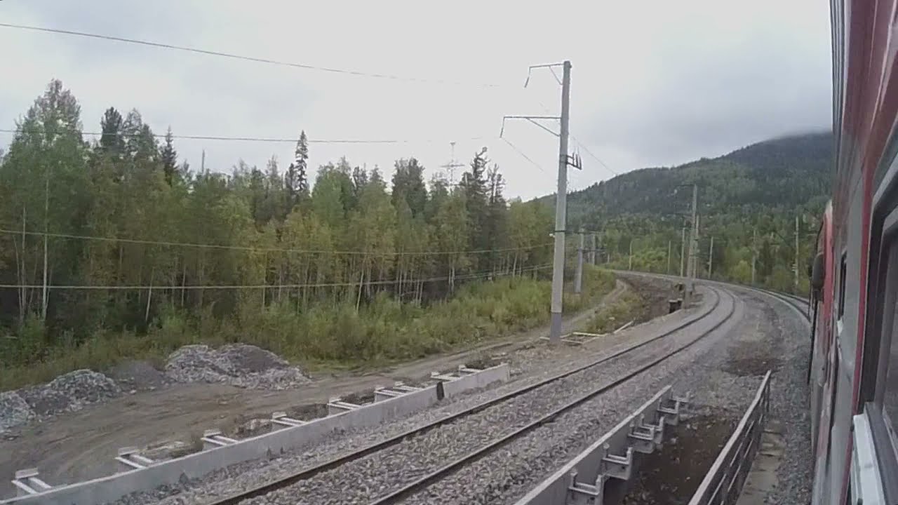 Западный БАМ 2.0 (Лена-Северобайкальск ВС ж.д.) из окна поезда. Часть 4. Кунерма-Северобайкальск.