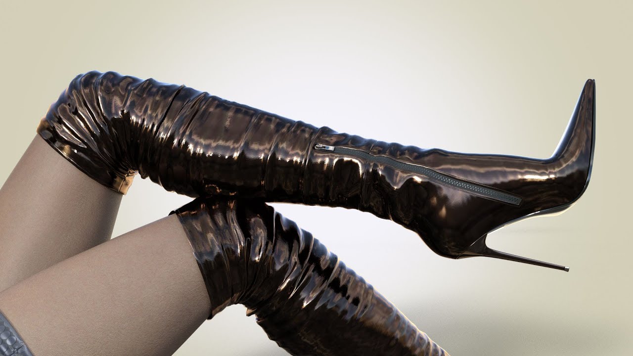 High heels over the knee boots
