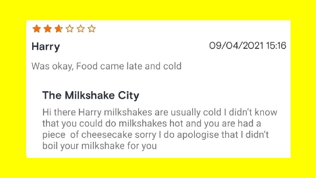 Times Restaurants Left Hilarious Replies Under Bad Reviews