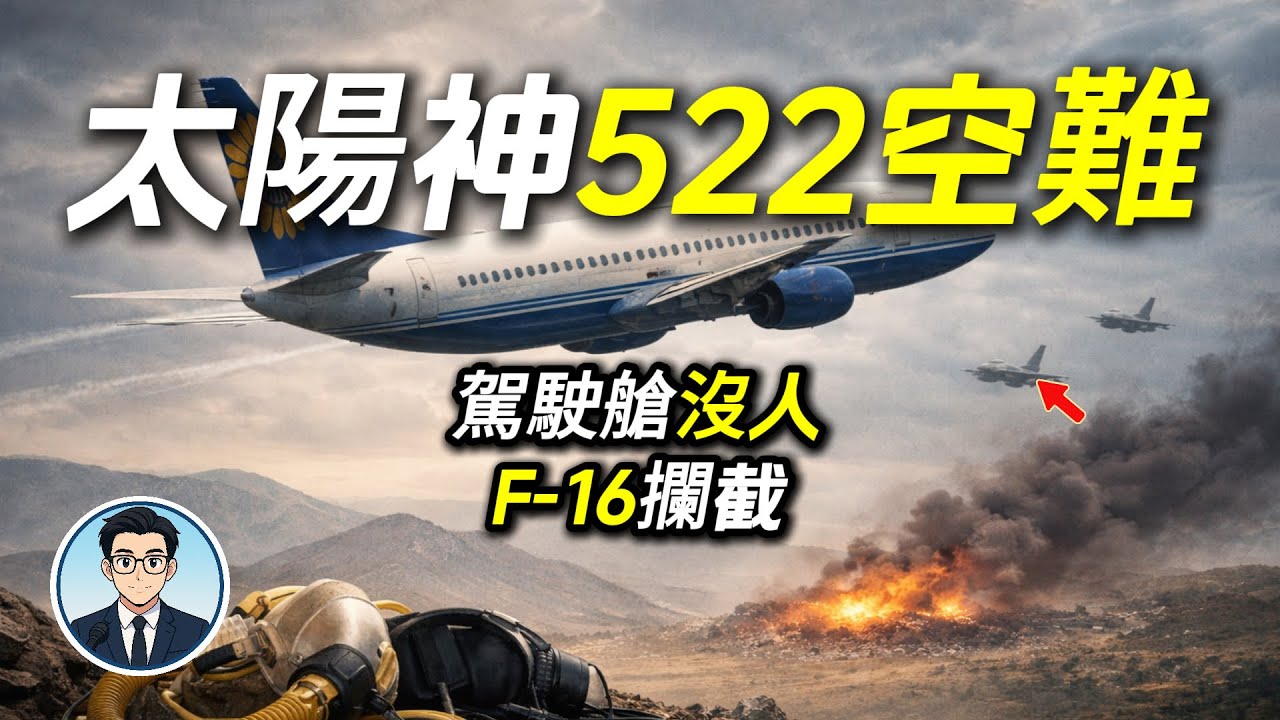 太陽神 522 空難｜駕駛艙沒人，F-16 攔截後才發現真相