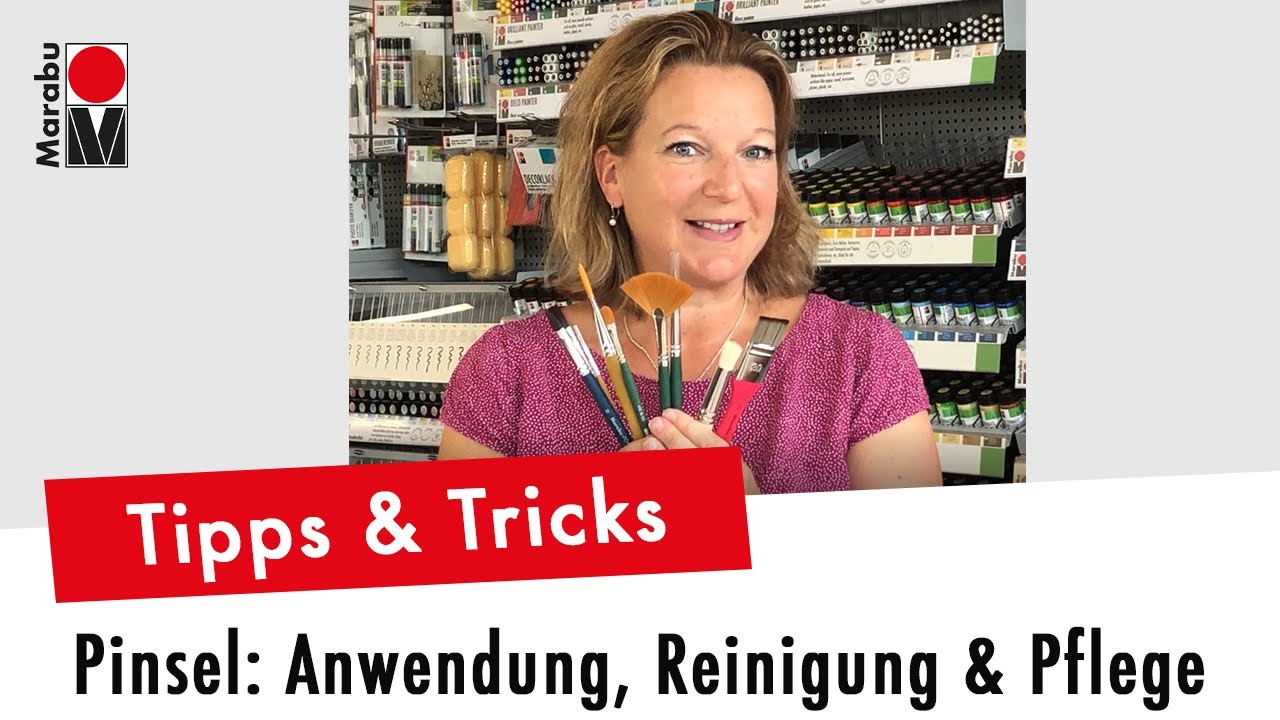 K&uuml;nstlerpinsel reinigen und richtig anwenden: Das solltet ihr beachten | Marabu Tipps&Tricks