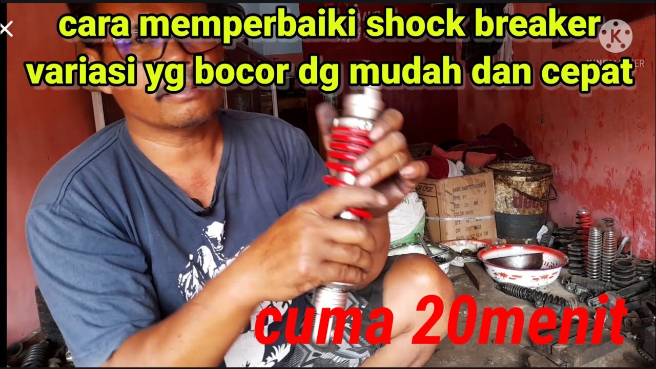 CARA MEMPERBAIKI SHOCK BELAKANG VARIASI BOCOR