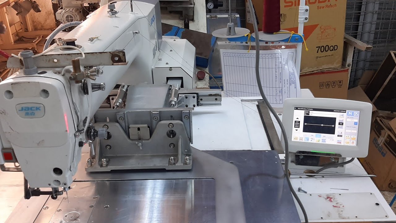 JACK sewing  pation cer machine model JK-T3020-D how to mak pogram
