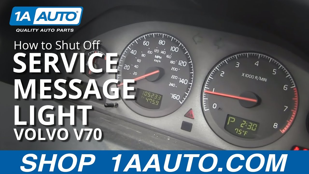 Как отключить индикатор напоминания о сервисном обслуживании Volvo V70 99-07