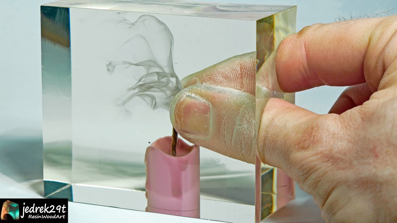 Smoke CANDLE in Epoxy Resin. DIY a Simple Way / RESIN ART