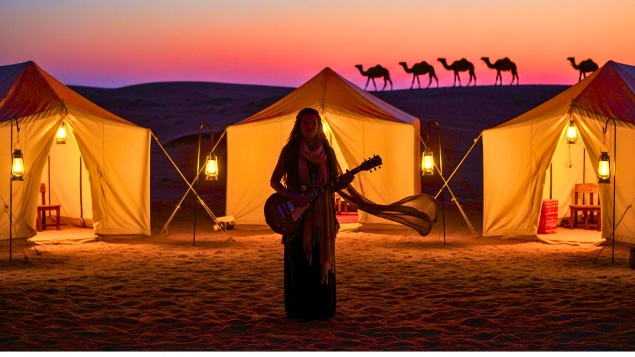 Midnight Over the Sahara – Tuareg Guitar & Desert Blues Echoes