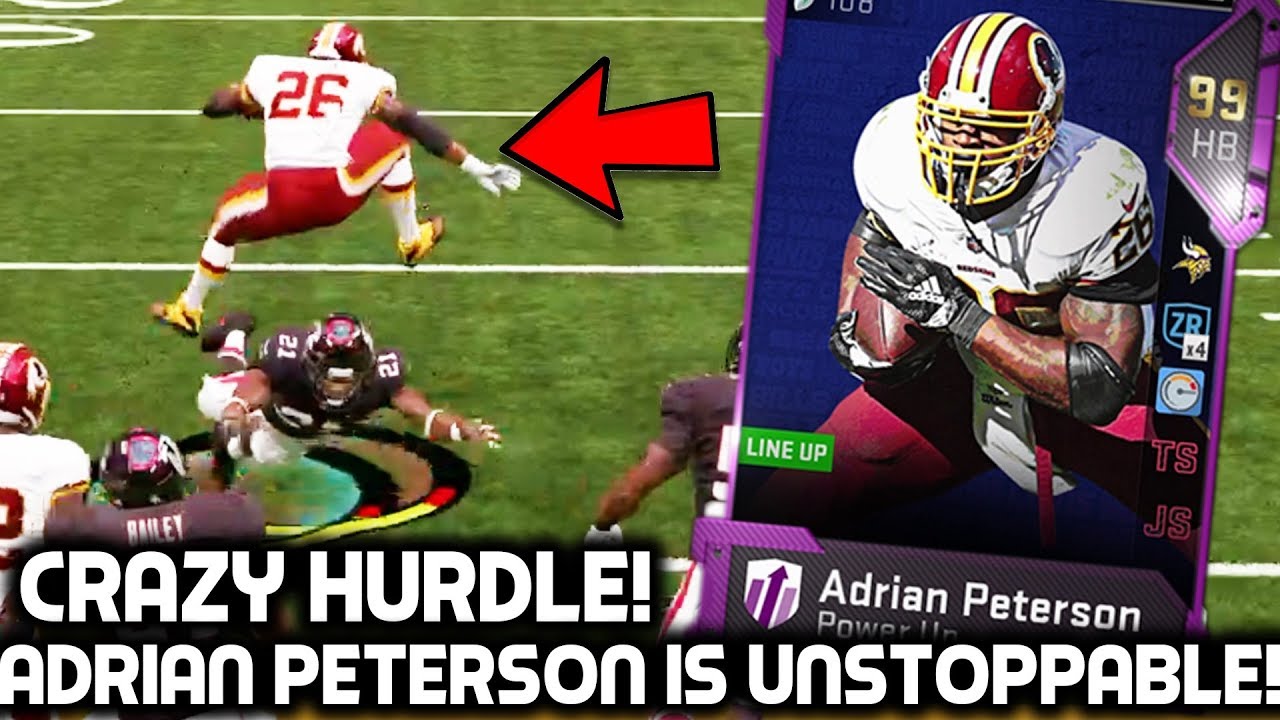ADRIAN PETERSON IS UNSTOPPABLE! RUNNING THROUGH PLAYERS! Madden 19 Ultimate Team