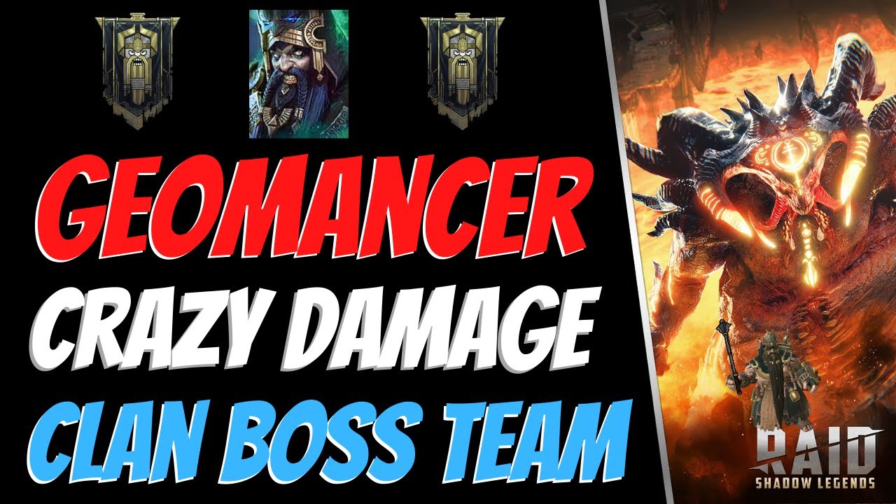 Best Budget Unkillable Clan Boss Team Feat. Geomancer!  Raid Shadow Legends