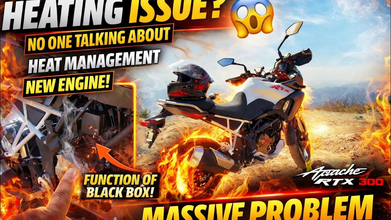 Heating issue management and function of black box of my TVS APACHE RTX 300