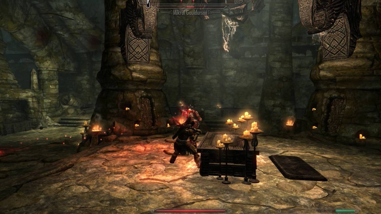Mikrul Gauldurson defeated under one Minute Elder Scrolls V  Skyrim