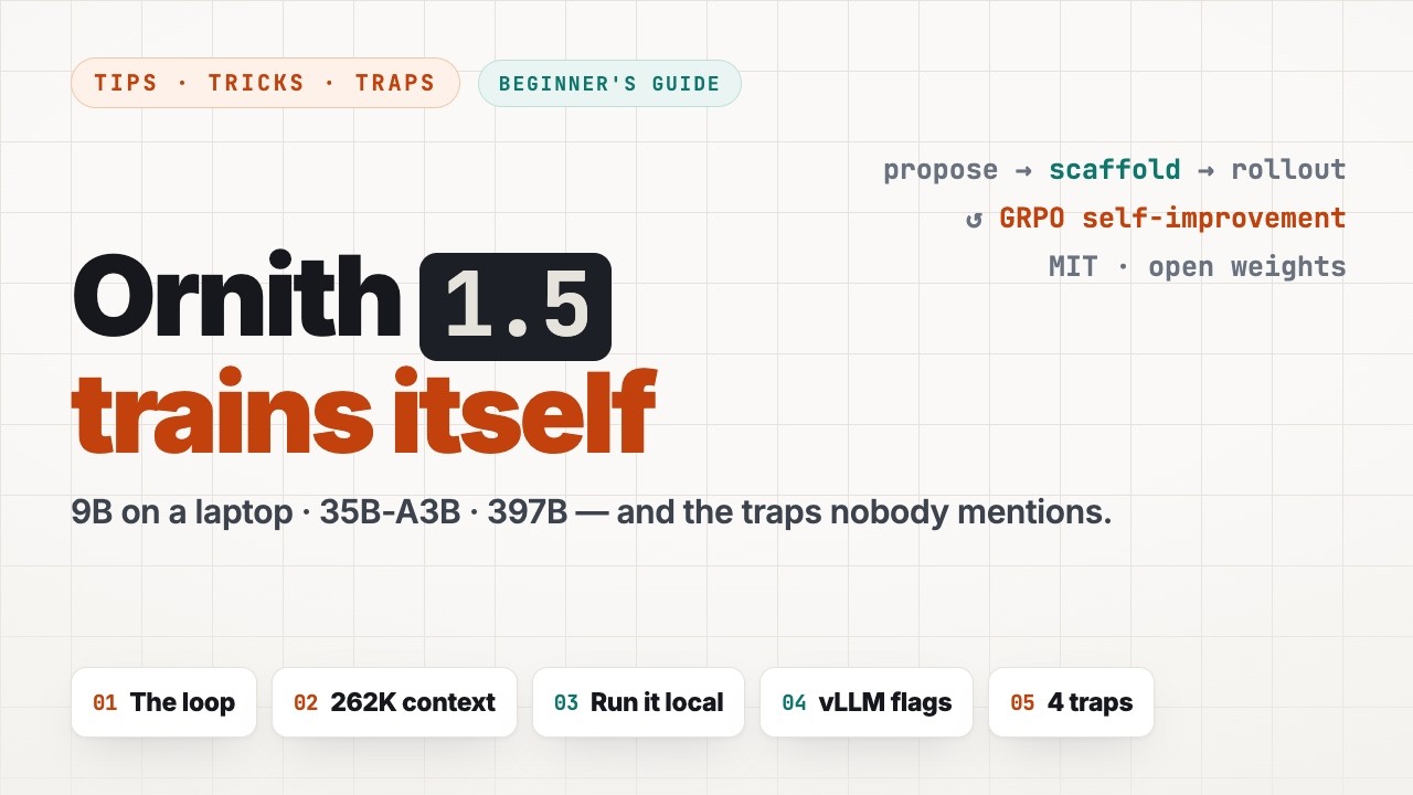 Ornith 1.5 Explained: The Self-Improving Open Model