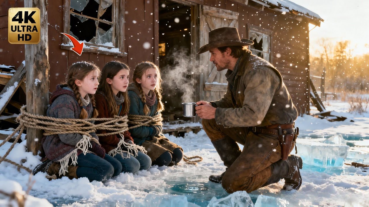 Cowboy Opened Door to Three Girls Held In Ropes — What They Carried Will Make You Cry