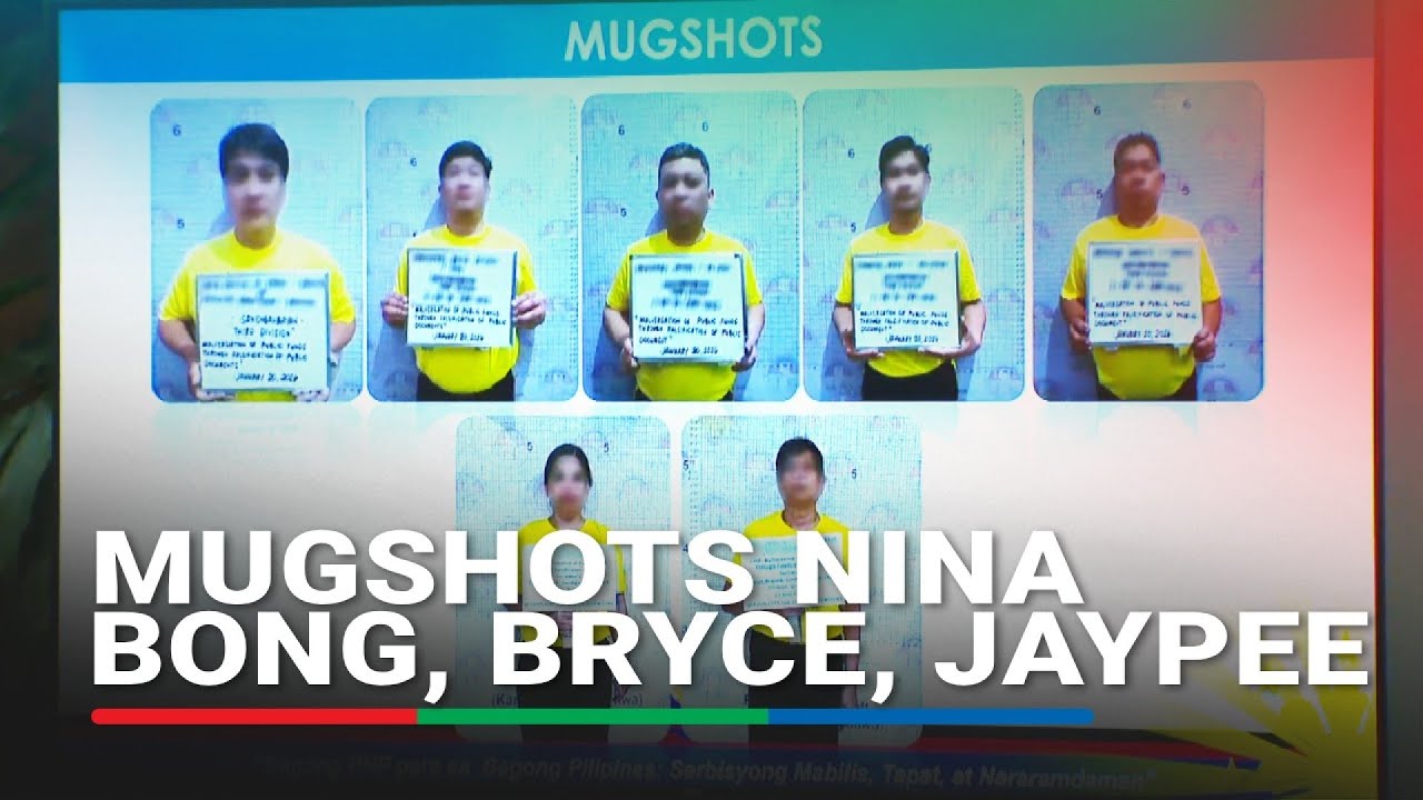 Mugshots nina Bong Revilla, Bryce Hernandez, Jaypee Mendoza inilabas ng DILG | ABS-CBN News