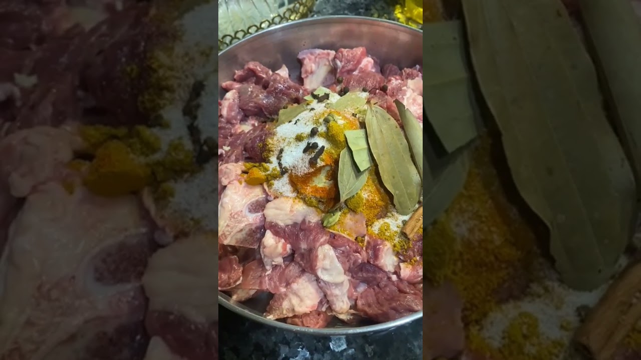 হাতে মাখা গরুর মাংসের রেসিপি # cooking 