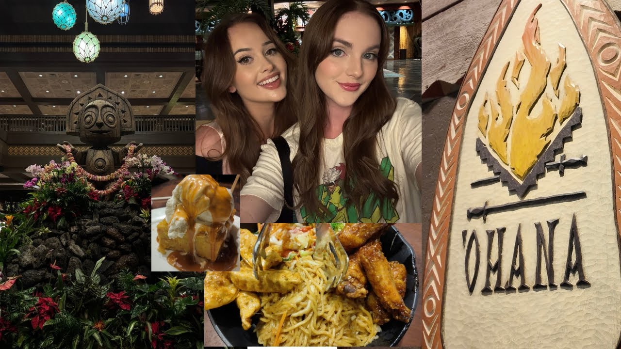 Dinner at Ohana | Disney's Polynesian Resort | Emma's First Time | Firework View