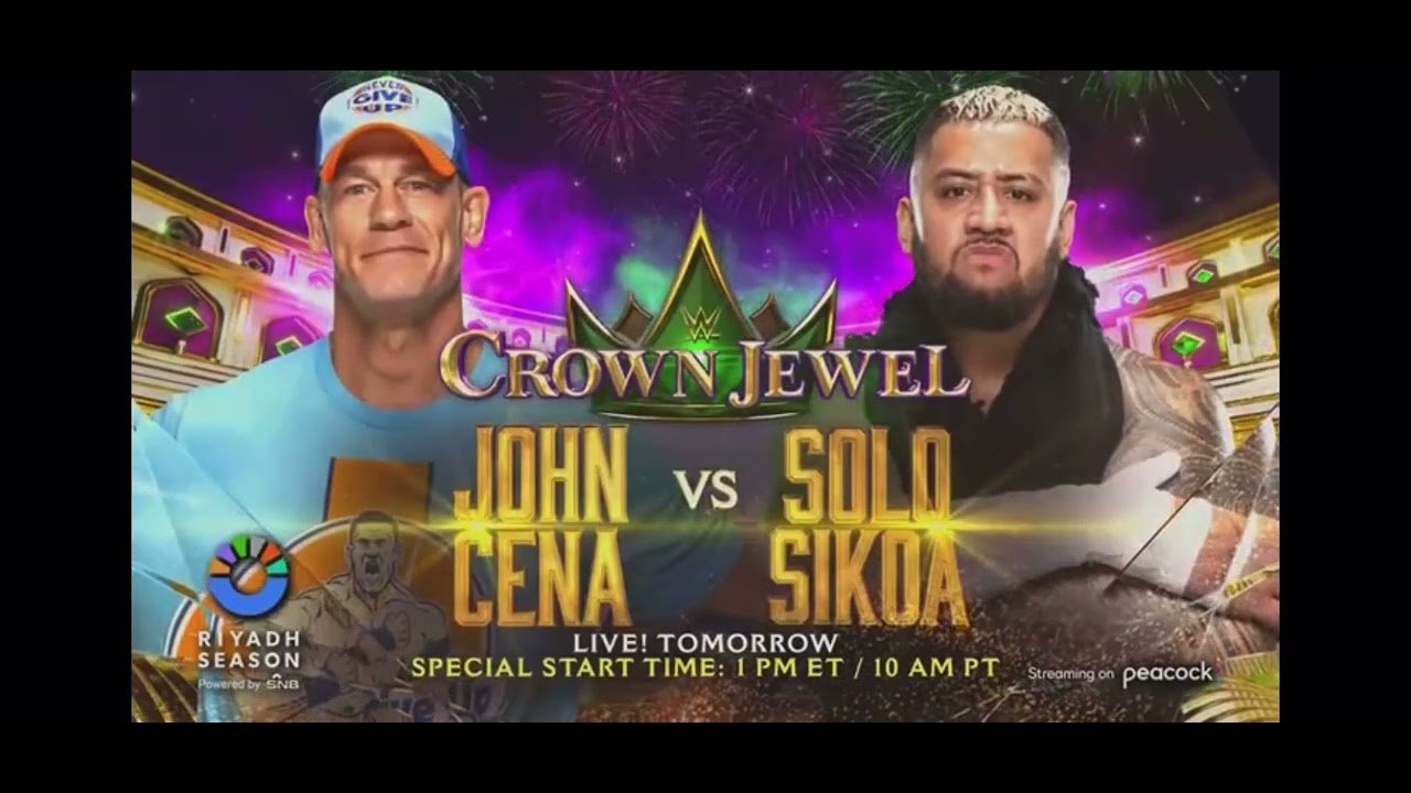 WWE Crown Jewels 2023 Official Match Card