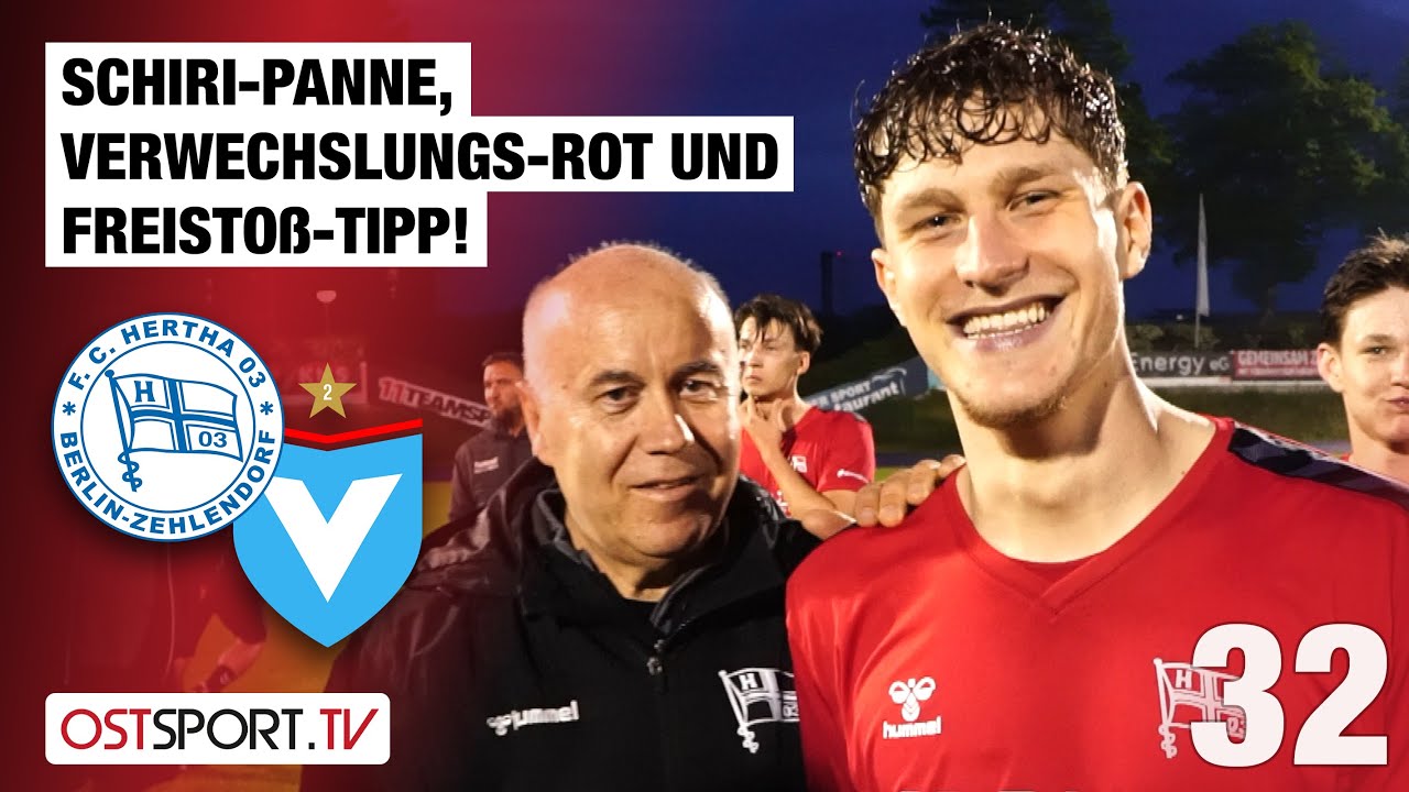 Schiri-Panne, Verwechslungs-ROT und Freistoß-Tipp: Hertha 03 - Viktoria | Regionalliga Nordost