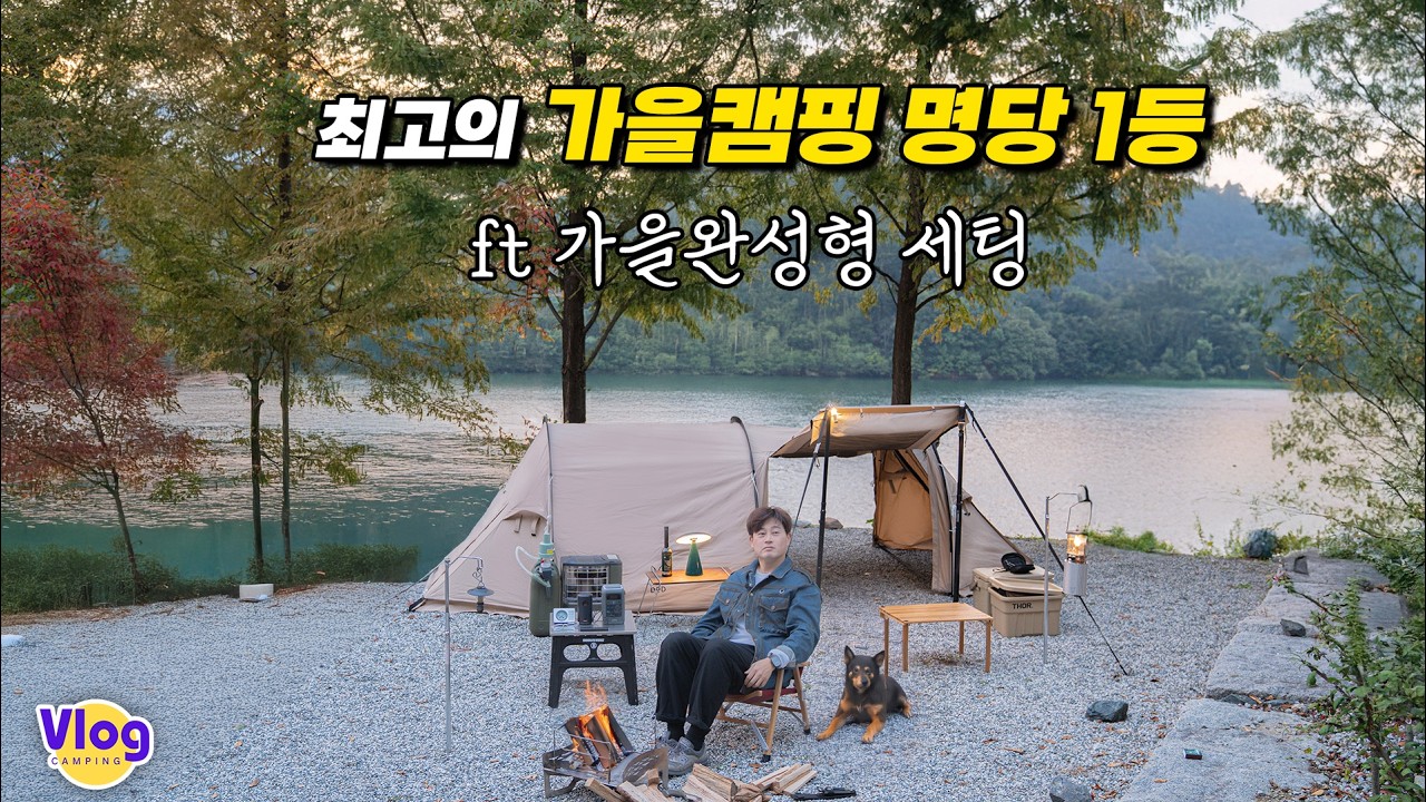 🍁가을캠핑은 여기, &ldquo;가을세팅의 정석&rdquo;으로 즐겼습니다 | 애견캠퍼 크리스