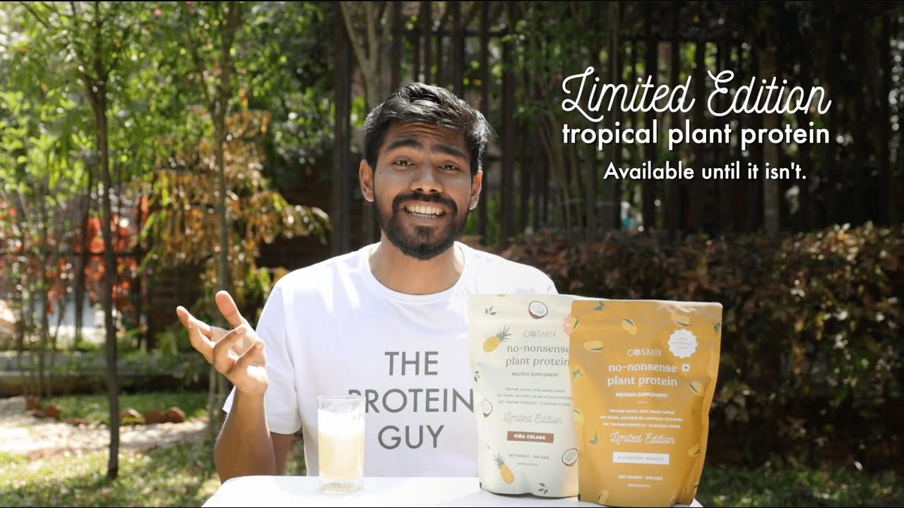 Cosmix Limited Edition Tropical Plant Protein - Ratnagiri Mango and Pina Colada is Back🥭🍍