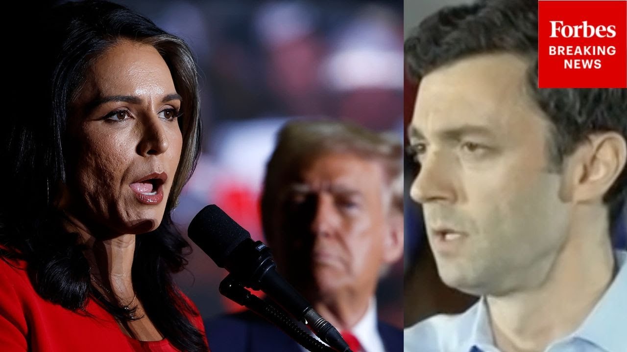 'They Made A Big Mistake...': Ossoff Doesn't Hold Back On Gabbard, Trump Over Fulton County Raid