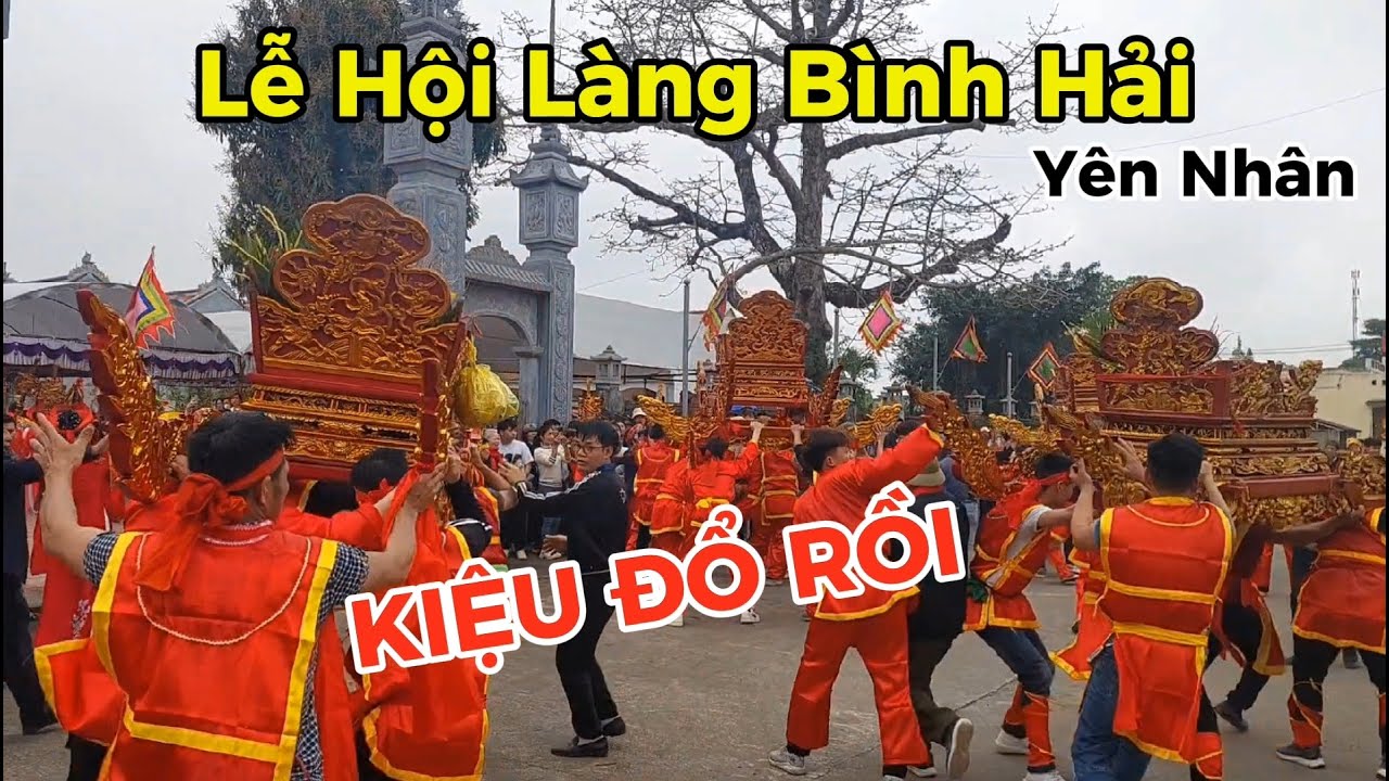 Những Pha Kiệu Quay Chóng Mặt Có 1 0 2 Tại Lễ Hội Làng Bình Hải - Yên Nhân - Yên Mô Ninh Bình