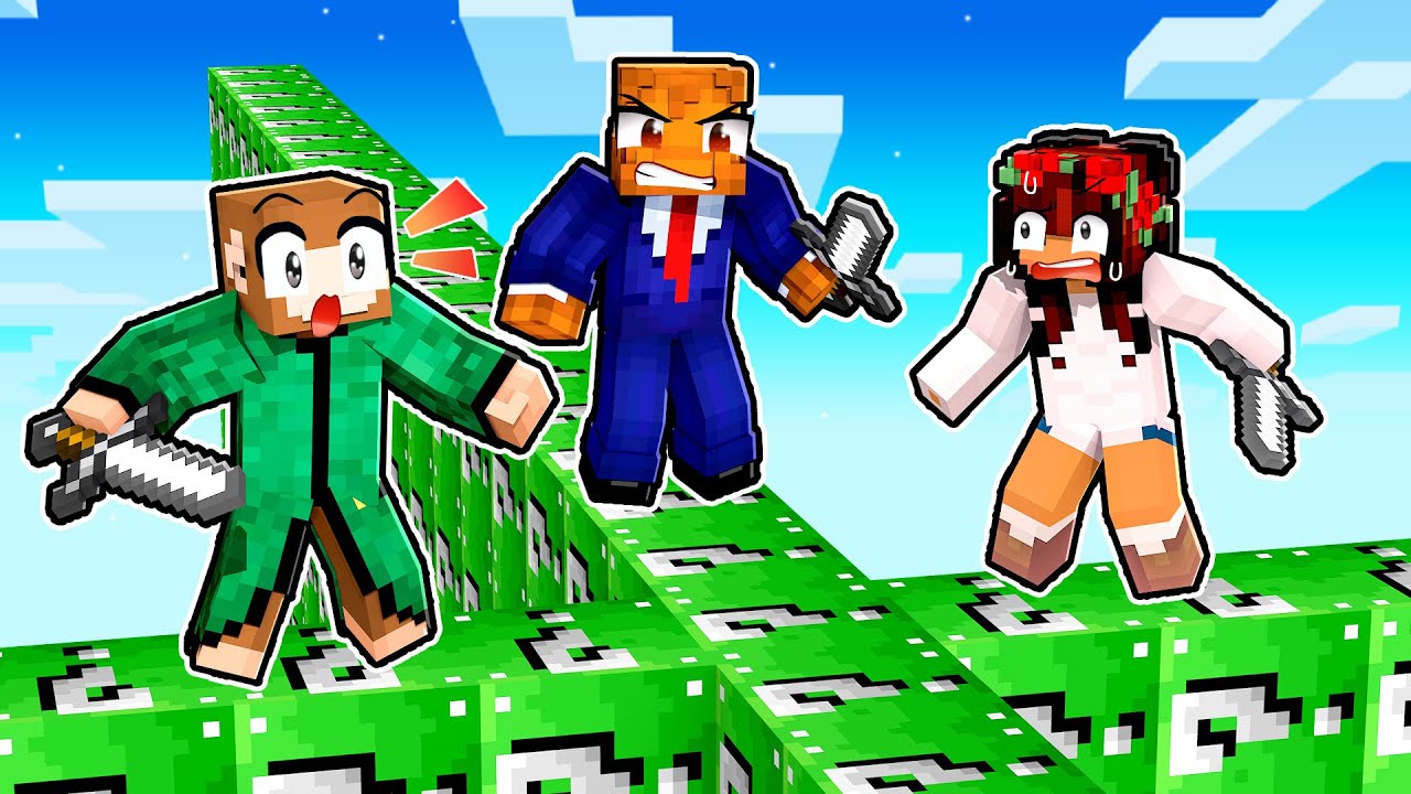 6-Player TMNT Lucky Block Walls In Minecraft
