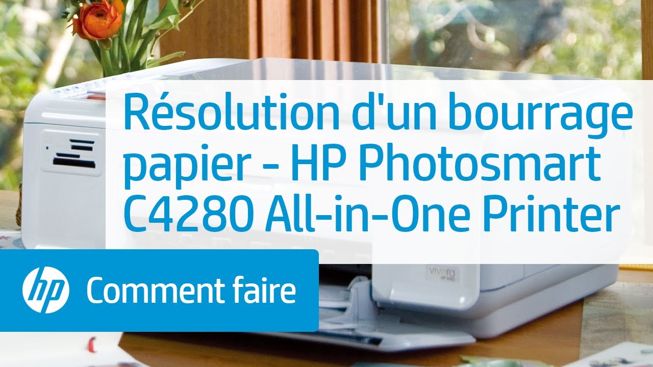 Résolution d'un bourrage papier - HP Photosmart C4280 All-in-One Printer