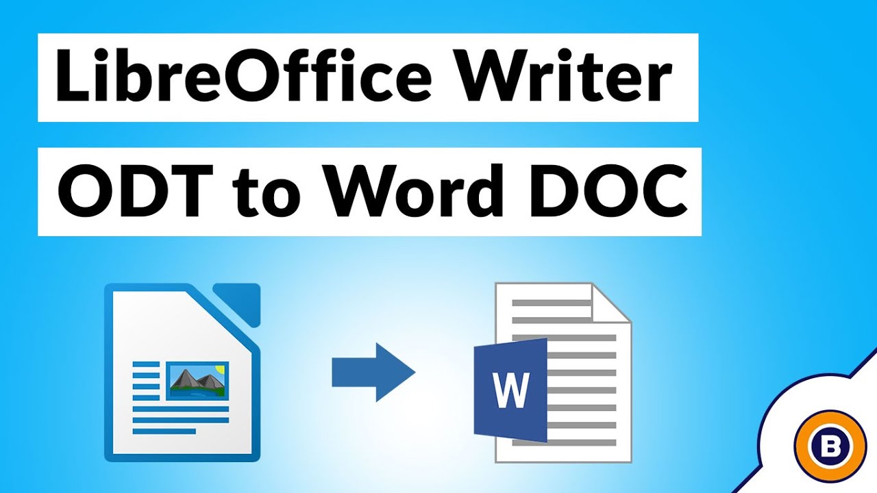 How to Convert LibreOffice to DOC Word Document ?
