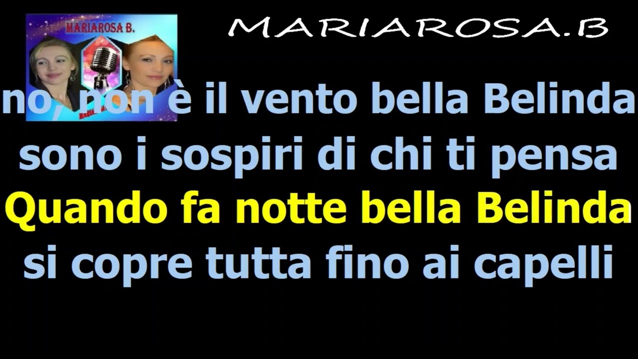 KARAOKE/HULLY GULLY/MEDLEY/(Belinda-Scende la pioggia-cori)- BY MARIAROSA.B