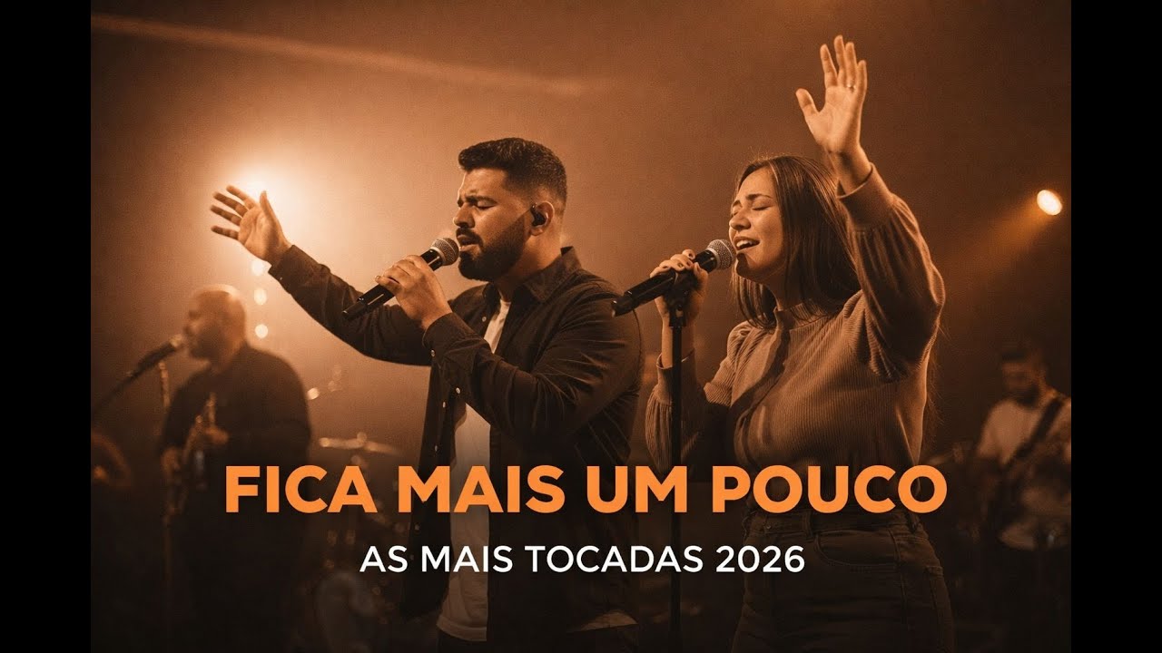 FICA MAIS UM POUCO | As Mais Tocadas 2026 | Louvores de Adoração
