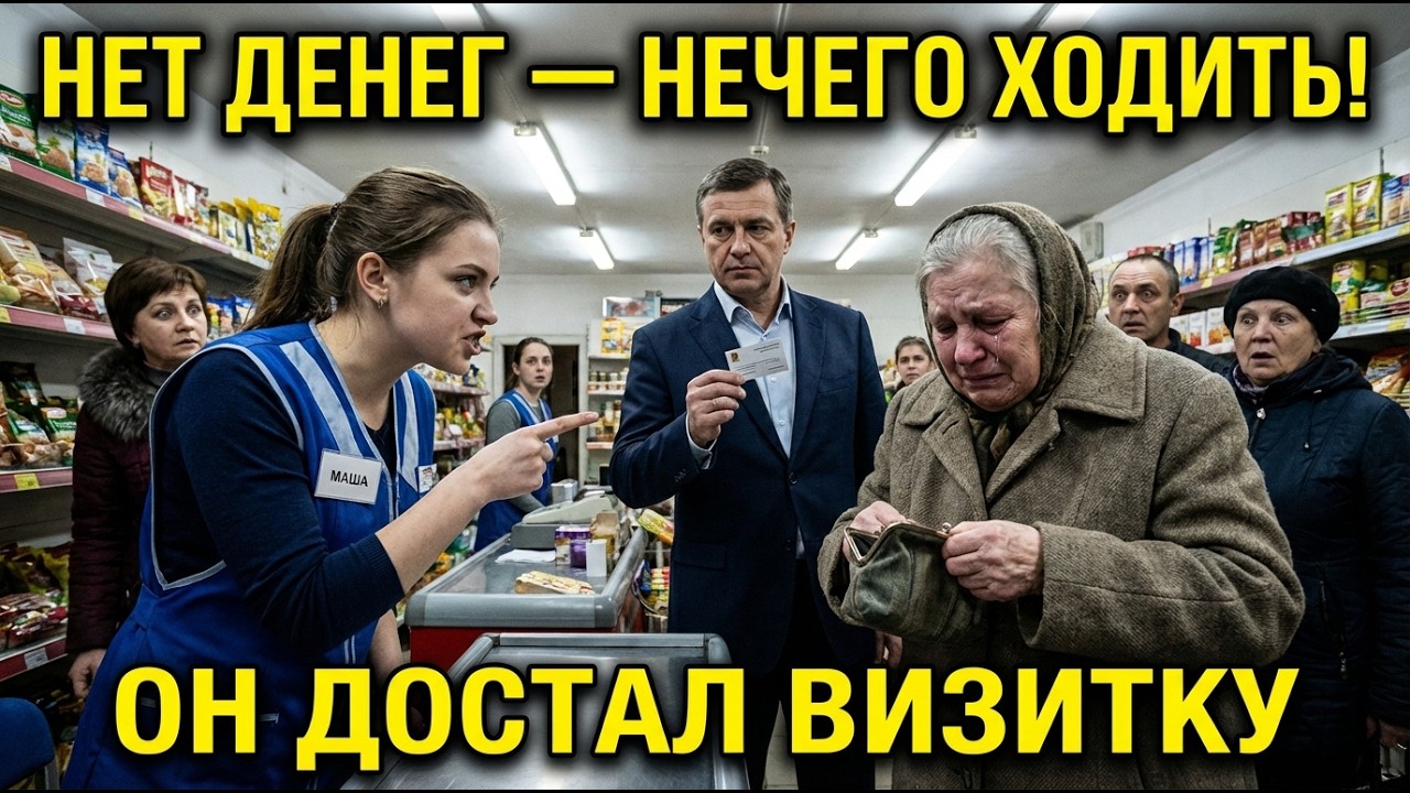 Продавщица нахамила бабушке: «Нет денег — нечего ходить!» За бабушкой стоял человек в очереди