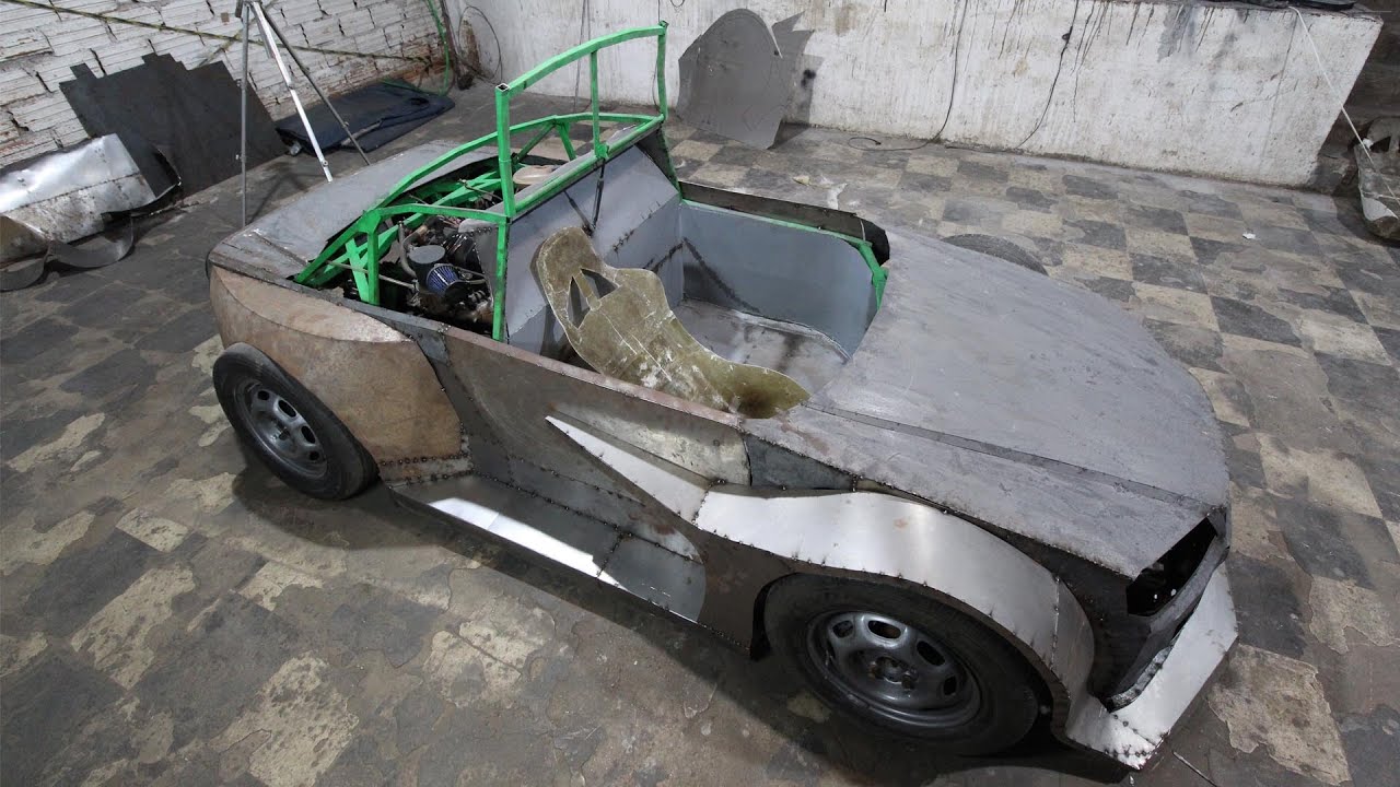 BANCO CONCHA em fibra?! Cockpit do superkart Skyline r34 parte 34