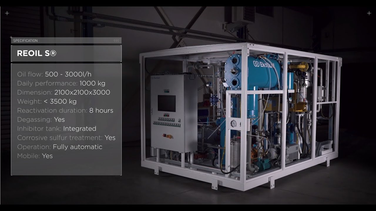 REOIL S compact transformer oil regeneration plant