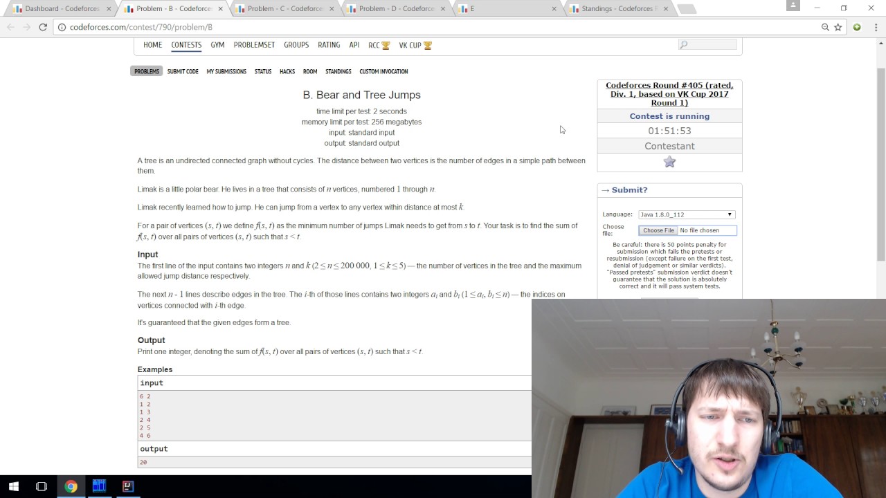 Codeforces Round 405 screencast with commentary
