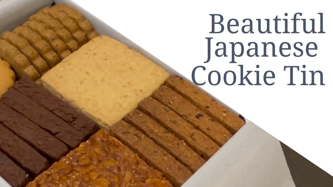 Beautiful Japanese Cookie Tin 🍪 | Shizuka Labo Cookie Review