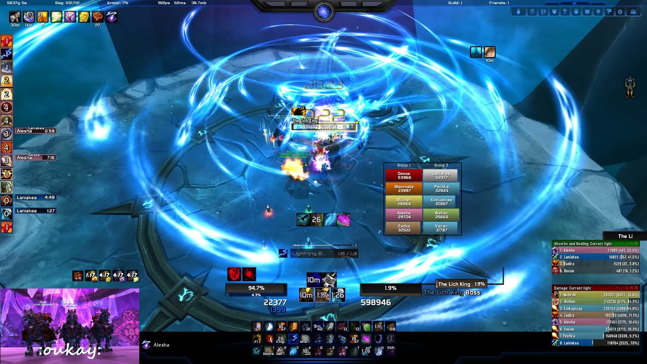 1 ROOM! BANE 0% Speedkill - Warmane, Lordaeron