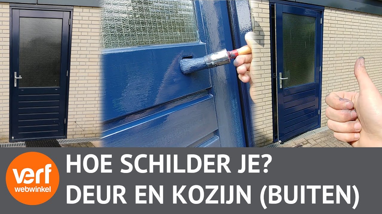 Schilderen van een Buitendeur met Kozijn
