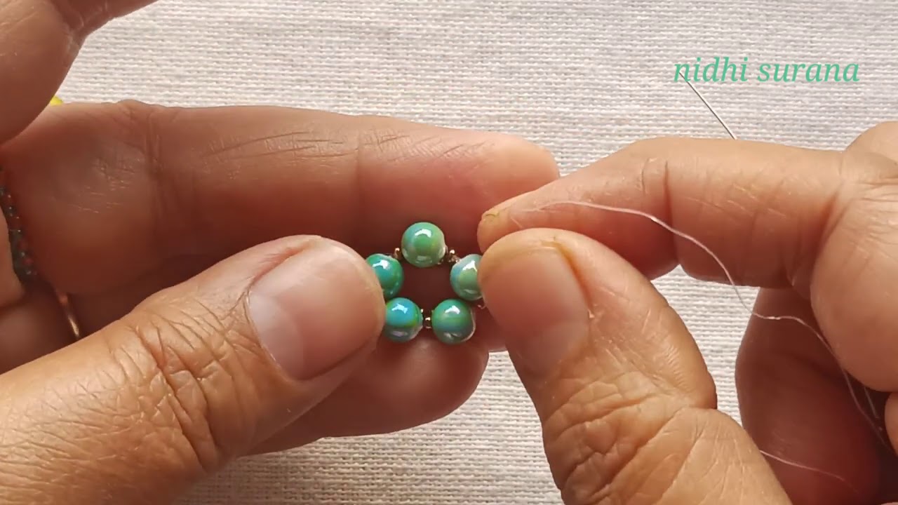 ⚜️ Beautiful Beaded Bead Component for Jewelry/ Tutorial diy (0560)