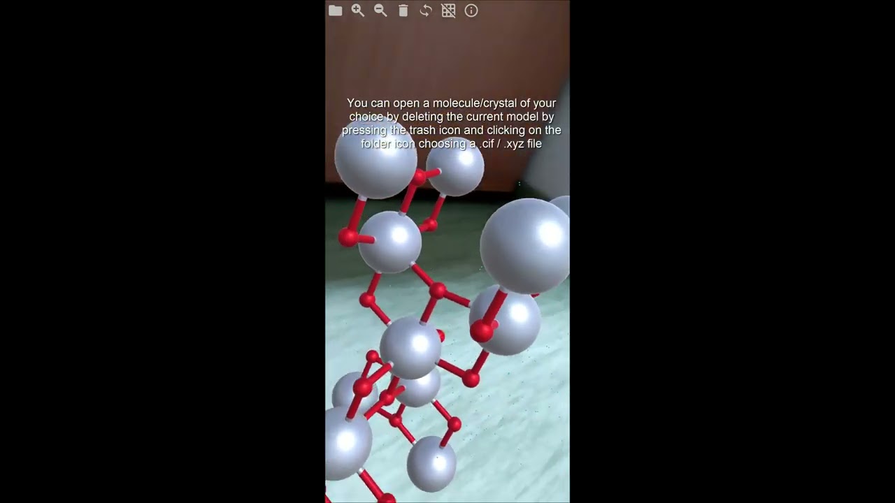 CrysX-AR (Augmented Reality Molecule/Crystal Viewer) [TUTORIAL]