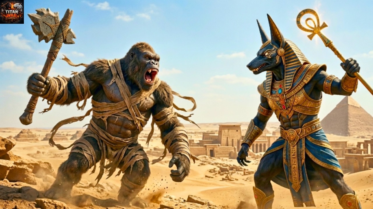 Kong vs Anubis | The Gorilla King Rises From the Mummy Curse| King Kong Movies