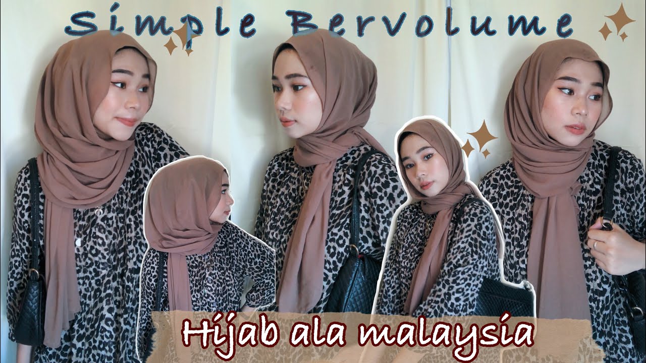 TUTORIAL HIJAB SELEBGRAM MALAYSIA ( 4 style)| HIJAB BERVOLUME | kakpit channel