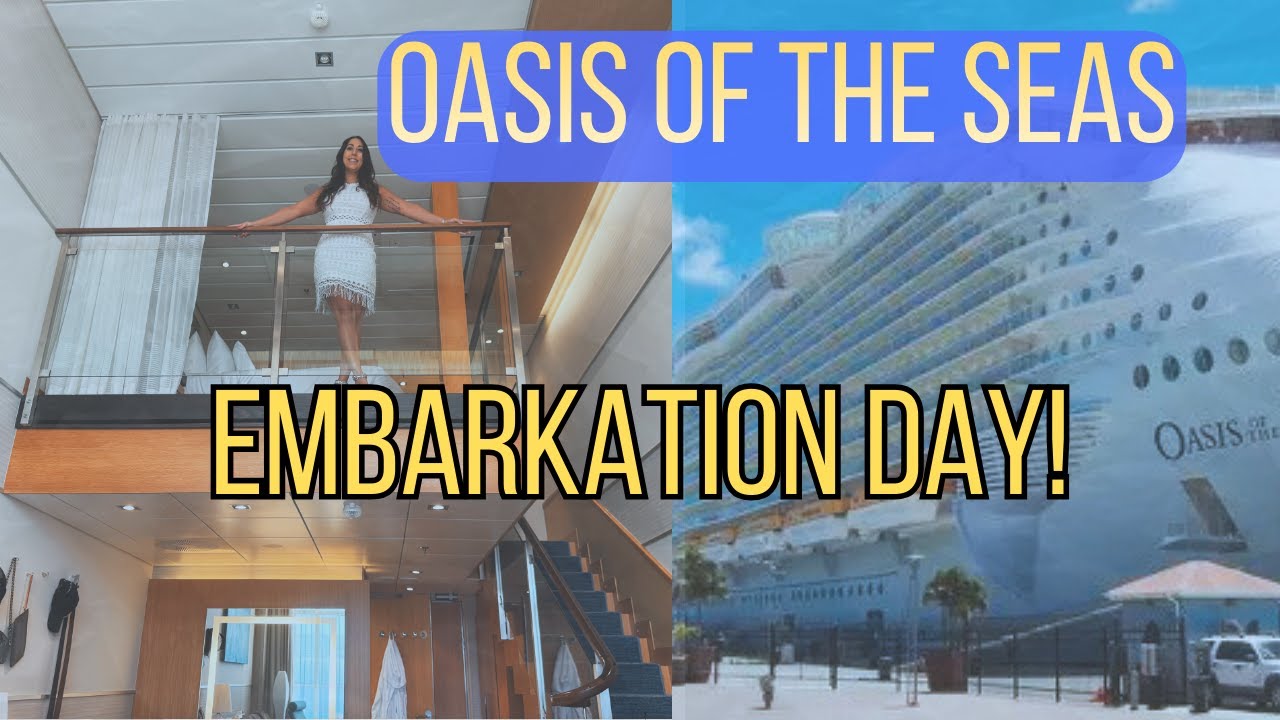 OASIS OF THE SEAS Embarkation Day Vlog | Boarding Royal Caribbean's Giant Ship!