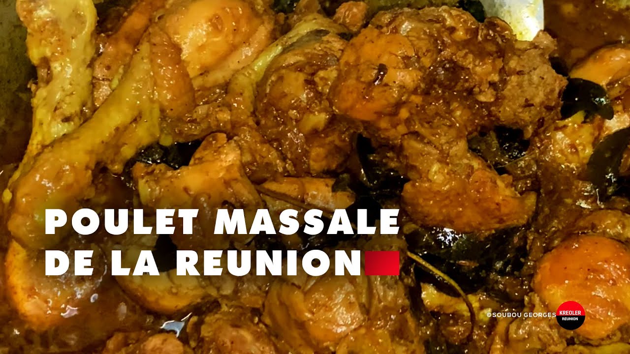 Cari poulet massalé un des classique de la Réunion.