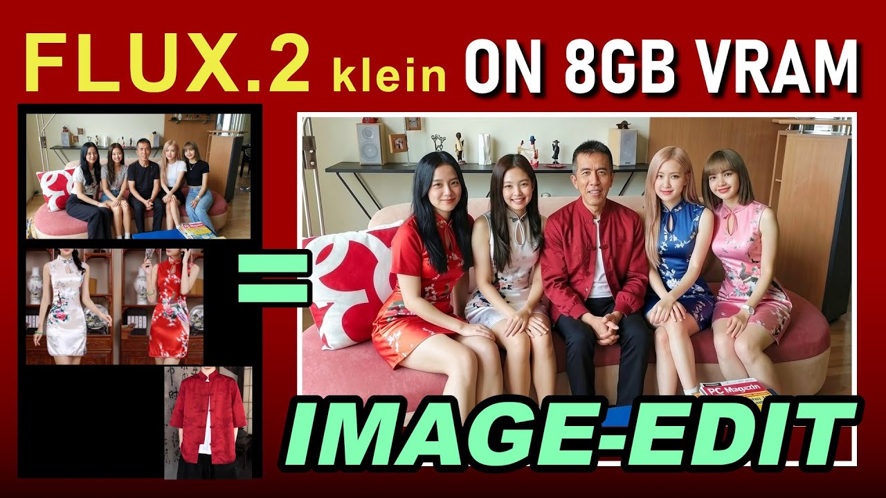 FLUX.2 klein Image Edit on 8GB VRAM