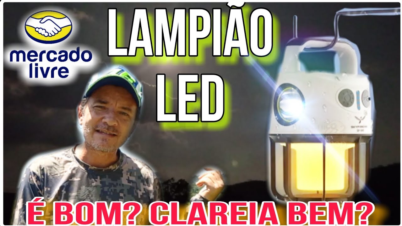 2 em 1 Lampião Led com Lanterna integrada Recarregável e Power Bank do Mercado Livre.vale à pena?