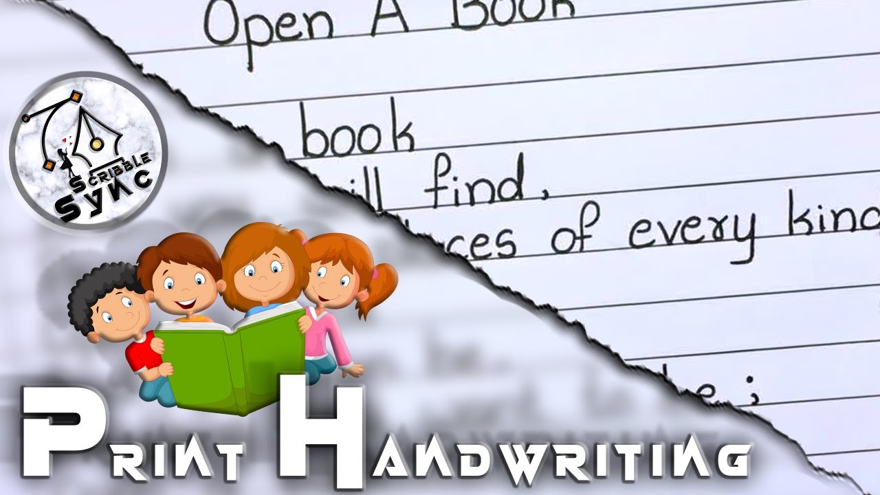 Print Handwriting | Easy Print  English Handwriting Video | Education Quotes Writing | Scribble Sync