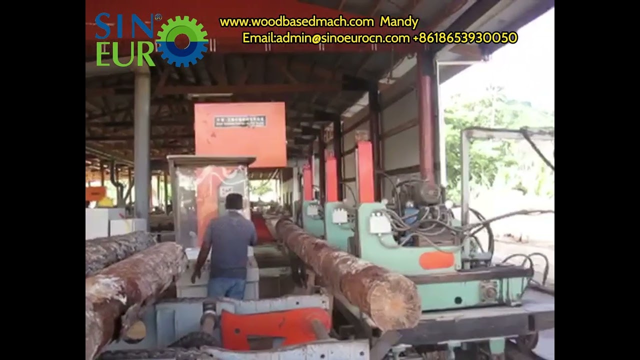 Watch How Giant Logs Turn Into Perfect Planks! vertical Bansaw machine