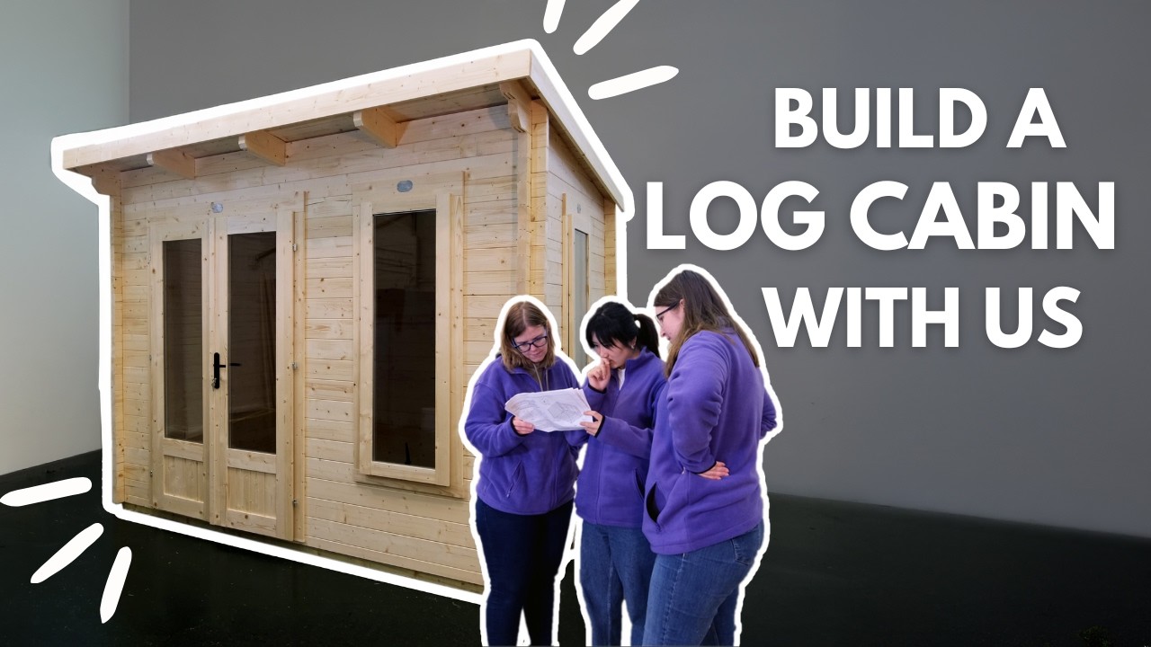 How to Build a Dunster House Pent Log Cabin with no DIY experience!